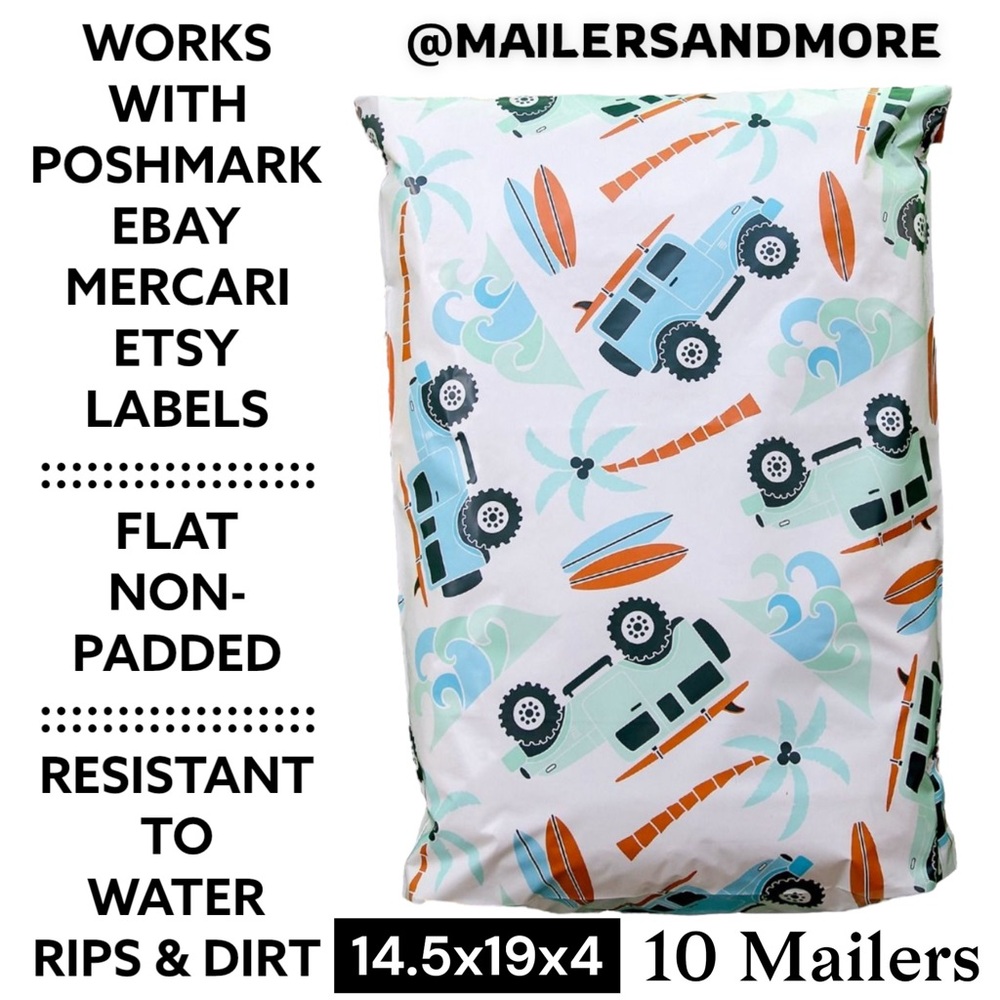 10 Vehicle and Surfboard Mailers Flat Bottom Holds Shoe Boxes 14.5x19x4 - Picture 2 of 3